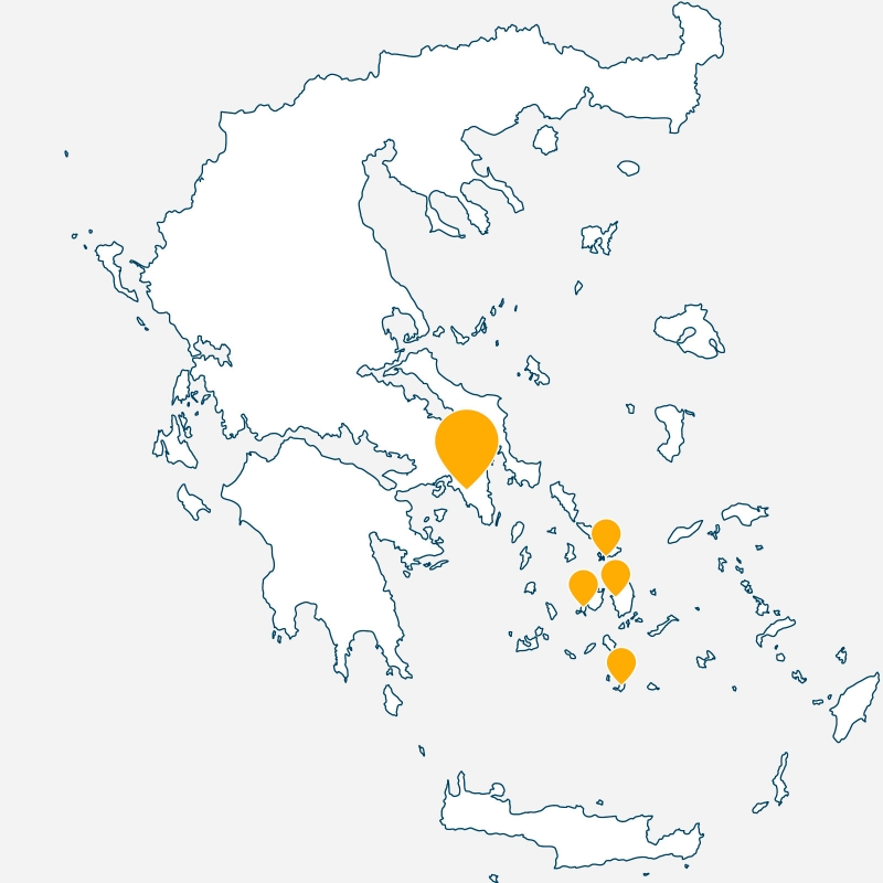 Localisation séjour organisé Les Cyclades