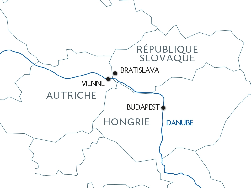 Localisation séjour organisé Croisière sur le Danube