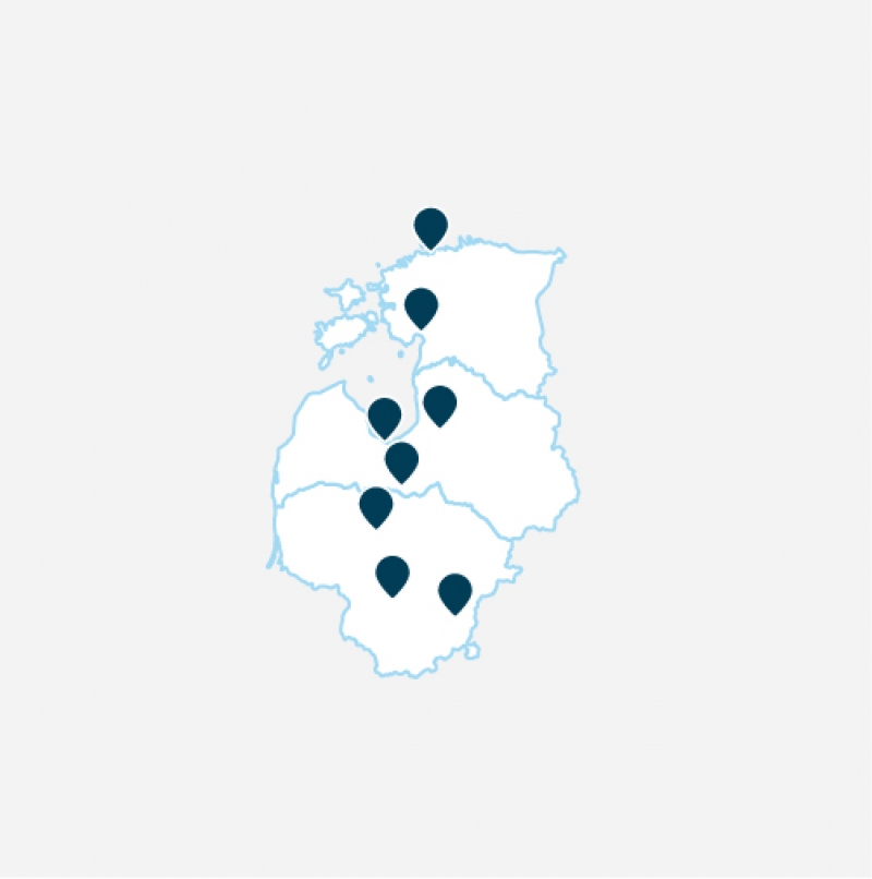 Localisation séjour organisé Essence des Pays Baltes