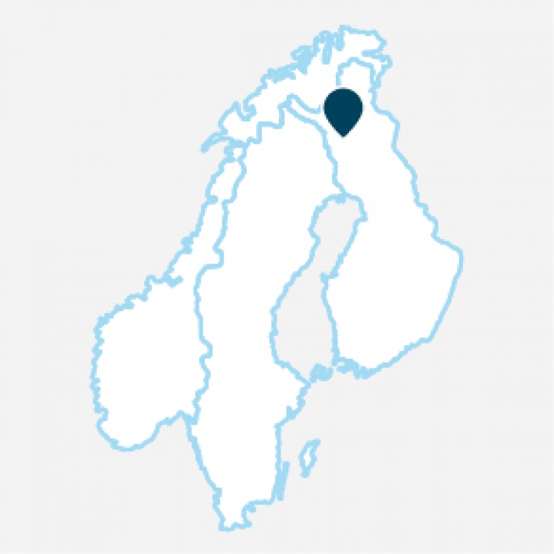 Localisation séjour organisé Splendeur de Laponie