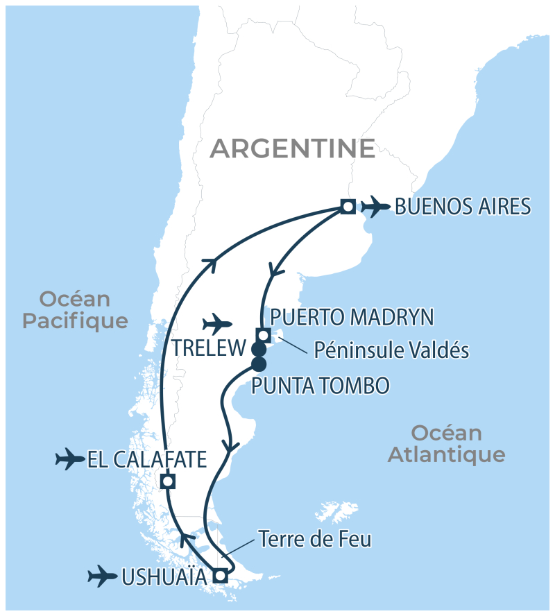 Localisation séjour organisé Argentine