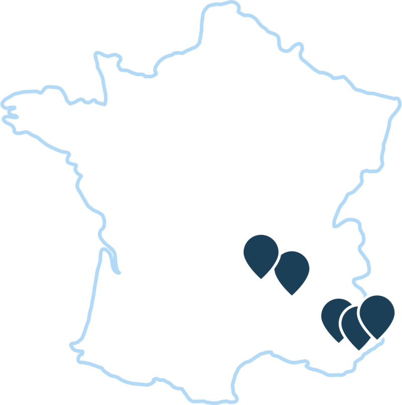Localisation séjour organisé Côte d'Azur