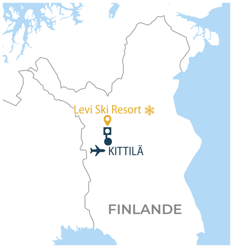 Localisation séjour organisé Splendeur de Laponie