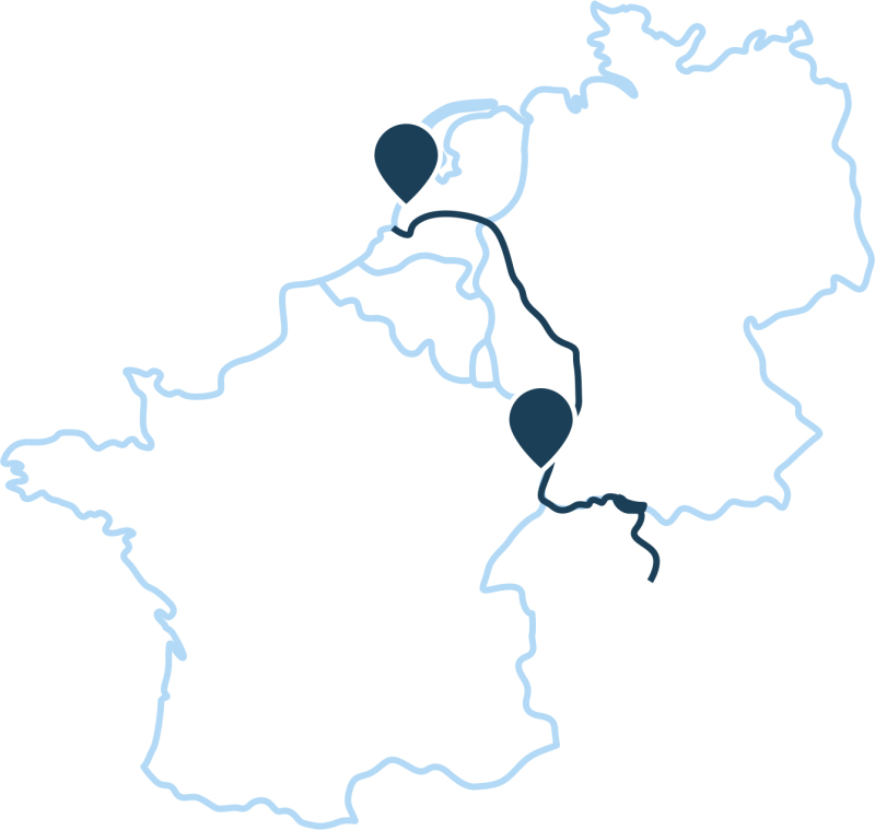 Localisation séjour organisé Croisière sur le Rhin