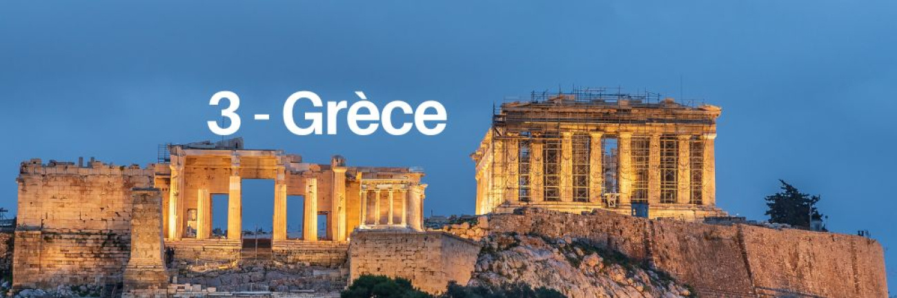 La Gr&egrave;ce arrive en troisi&egrave;me position des pays que les fran&ccedil;ais souhaitent visiter dans le cadre d'un voyage organis&eacute;