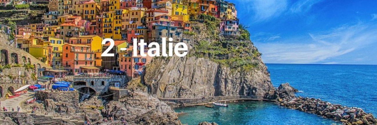 L'Italie arrive en seconde position des pays que les français souhaitent visiter dans le cadre d'un voyage organisé