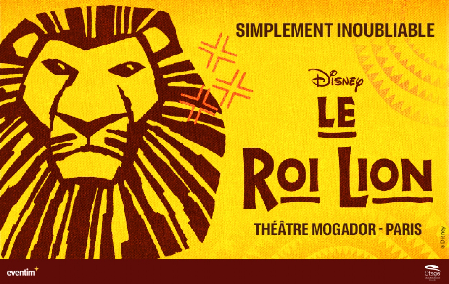 Spectacle Le Roi Lion et Journée libre à paris