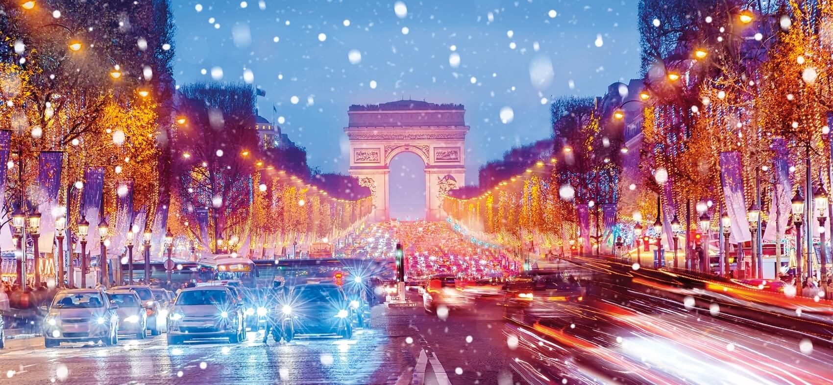 Illuminations de Paris et spectacle Aura aux invalides