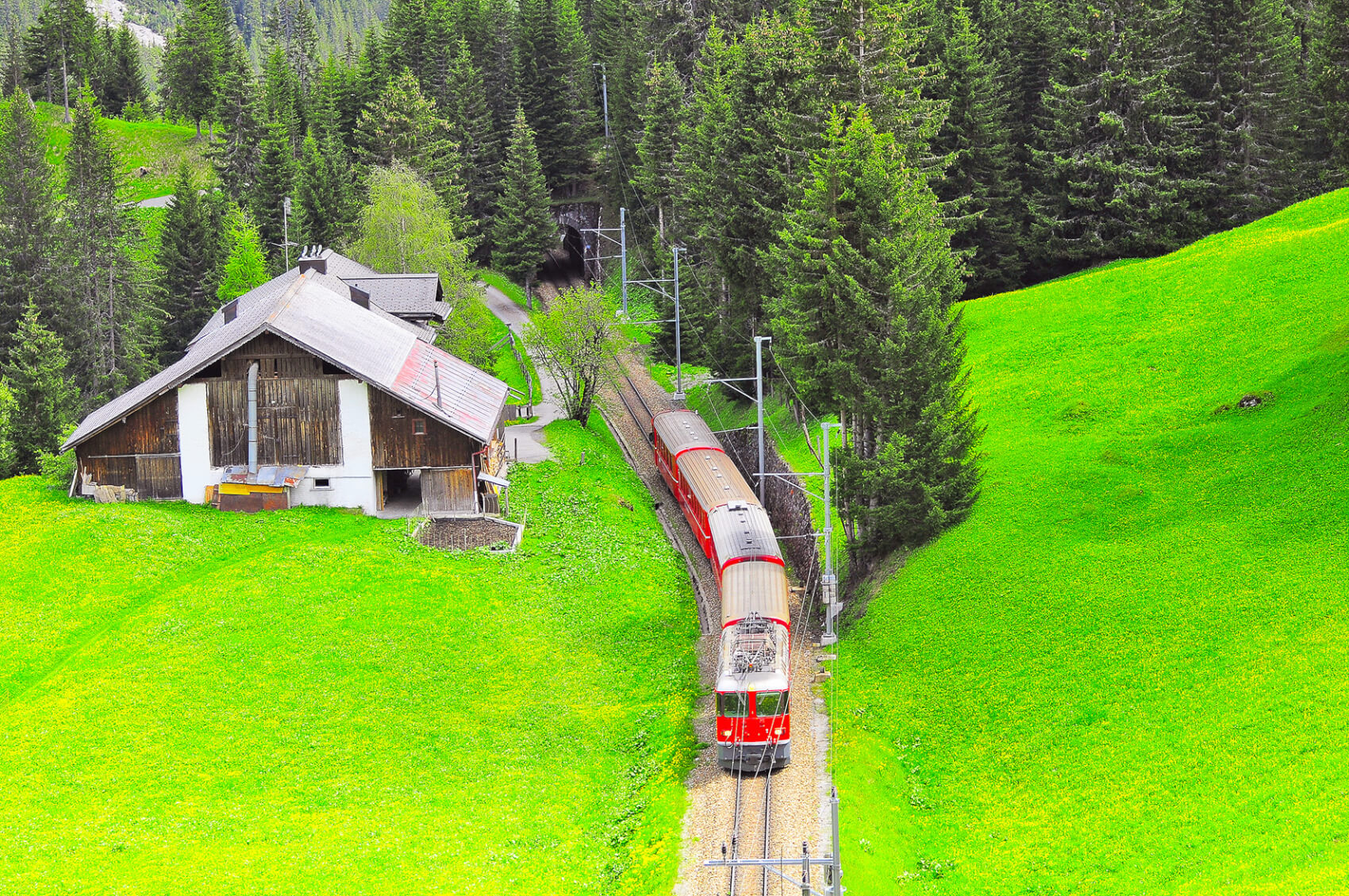 Les célèbres trains Suisses