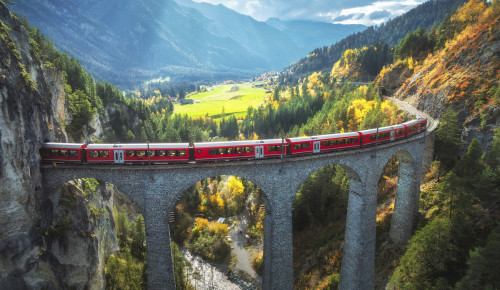 Les célèbres trains Suisses